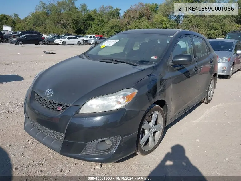 2009 Toyota Matrix S VIN: 2T1KE40E69C001086 Lot: 40631958