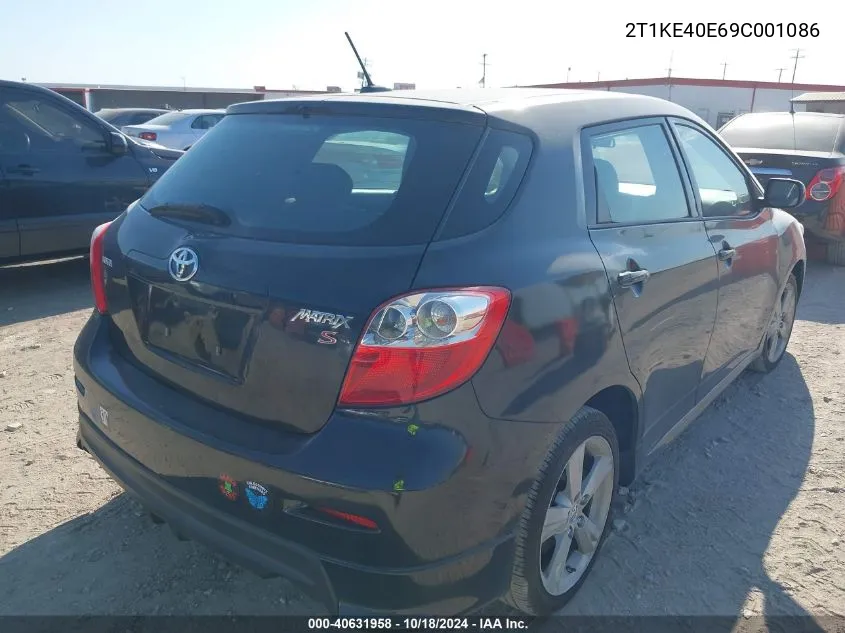 2009 Toyota Matrix S VIN: 2T1KE40E69C001086 Lot: 40631958