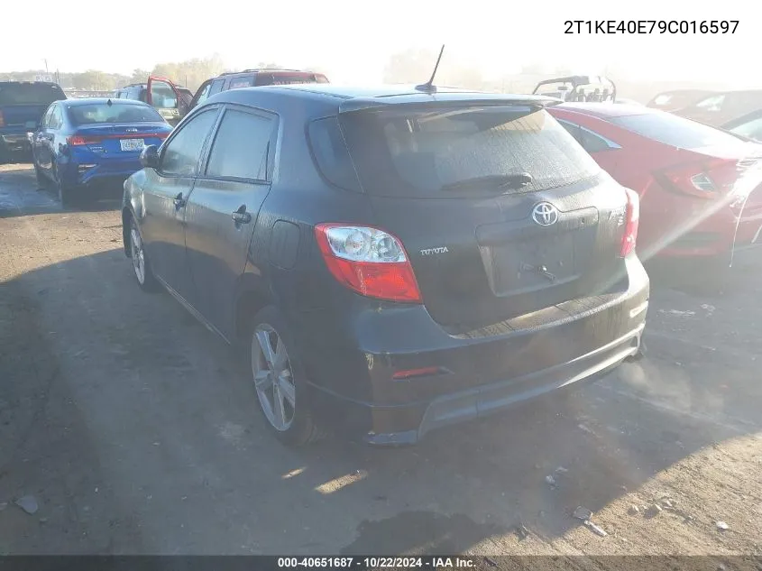 2009 Toyota Matrix S VIN: 2T1KE40E79C016597 Lot: 40651687