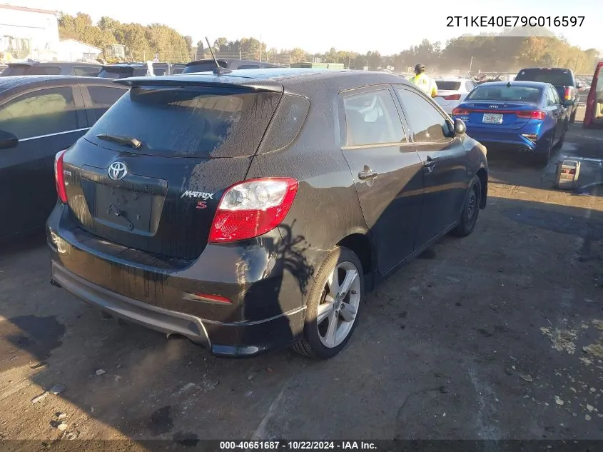 2009 Toyota Matrix S VIN: 2T1KE40E79C016597 Lot: 40651687