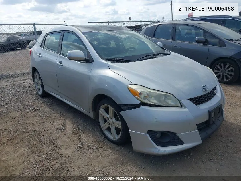 2009 Toyota Matrix S VIN: 2T1KE40E19C006468 Lot: 40666302