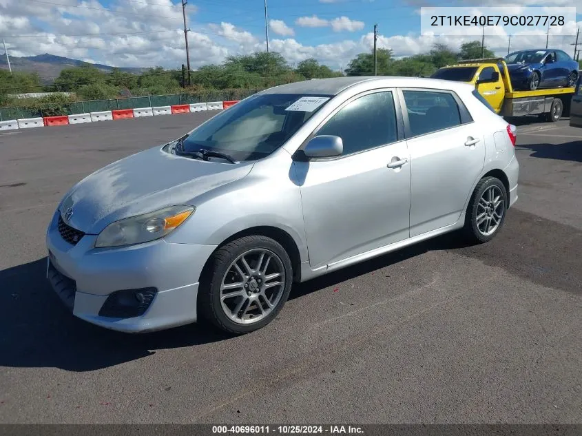 2009 Toyota Matrix S VIN: 2T1KE40E79C027728 Lot: 40696011