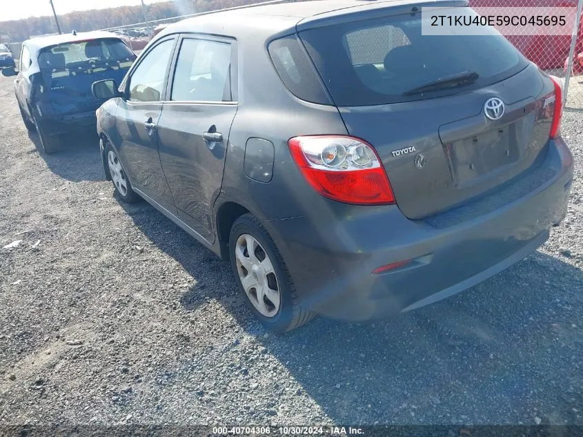 2009 Toyota Matrix VIN: 2T1KU40E59C045695 Lot: 40704306