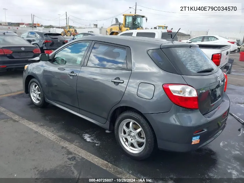 2009 Toyota Matrix VIN: 2T1KU40E79C034570 Lot: 40725807