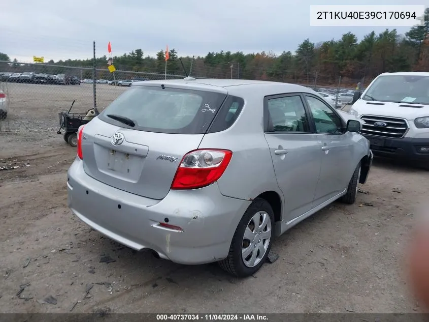 2T1KU40E39C170694 2009 Toyota Matrix