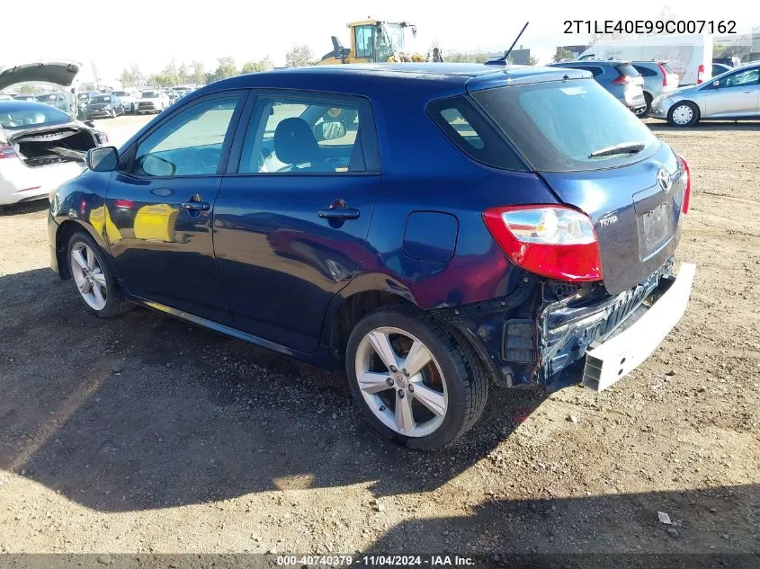 2009 Toyota Matrix S VIN: 2T1LE40E99C007162 Lot: 40740379