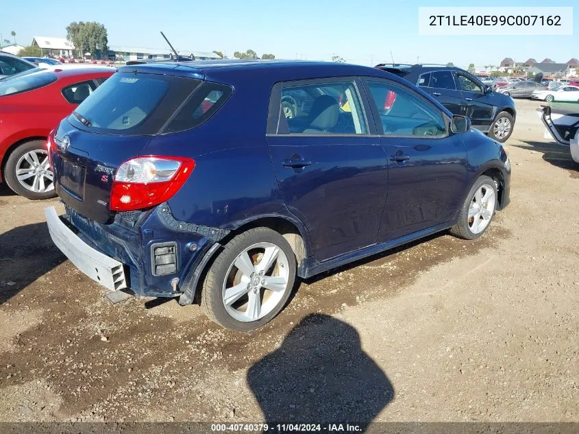 2009 Toyota Matrix S VIN: 2T1LE40E99C007162 Lot: 40740379