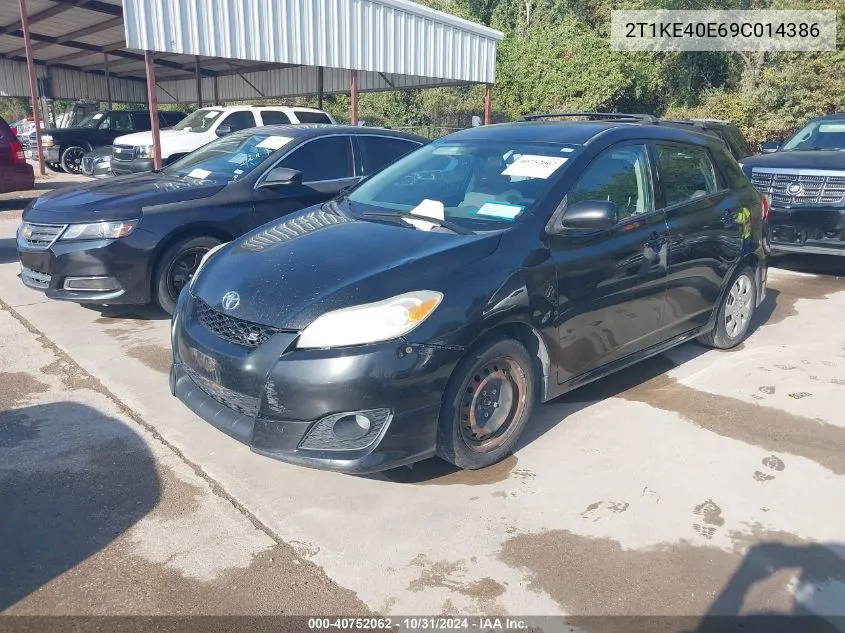 2009 Toyota Matrix S VIN: 2T1KE40E69C014386 Lot: 40752062