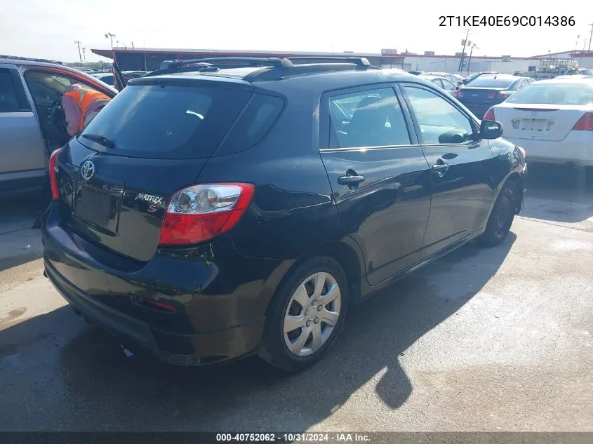 2009 Toyota Matrix S VIN: 2T1KE40E69C014386 Lot: 40752062