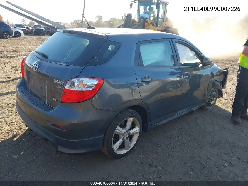 2T1LE40E99C007226 2009 Toyota Matrix S