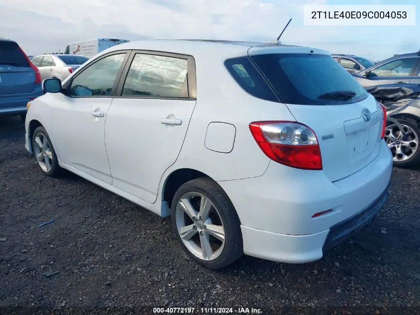 2009 Toyota Corolla Matrix S VIN: 2T1LE40E09C004053 Lot: 40772197