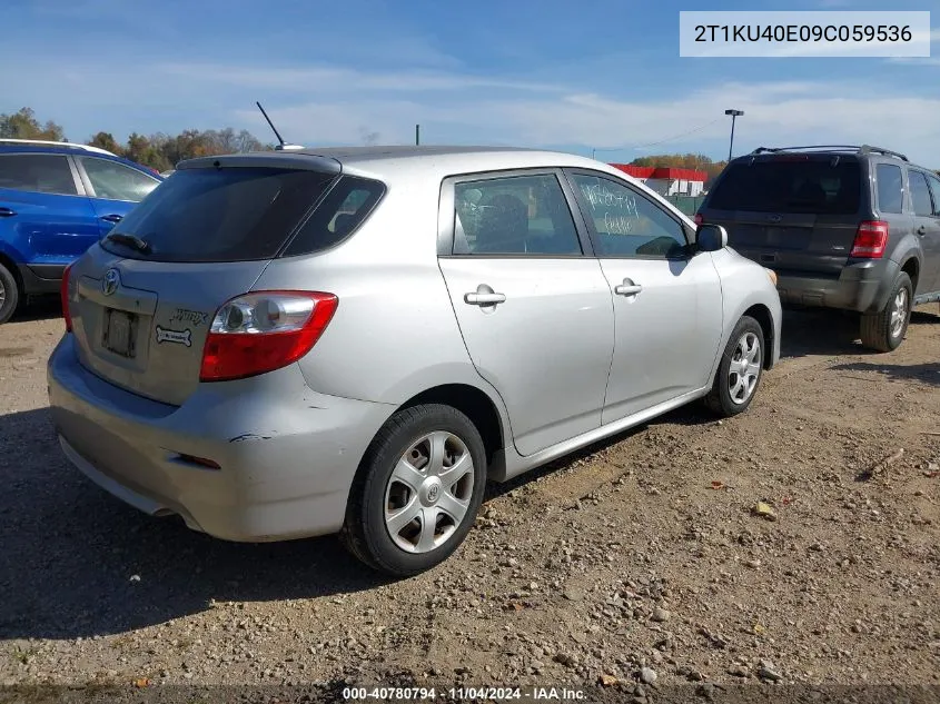 2T1KU40E09C059536 2009 Toyota Matrix