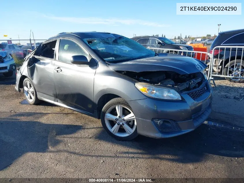 2009 Toyota Matrix S VIN: 2T1KE40EX9C024290 Lot: 40808114