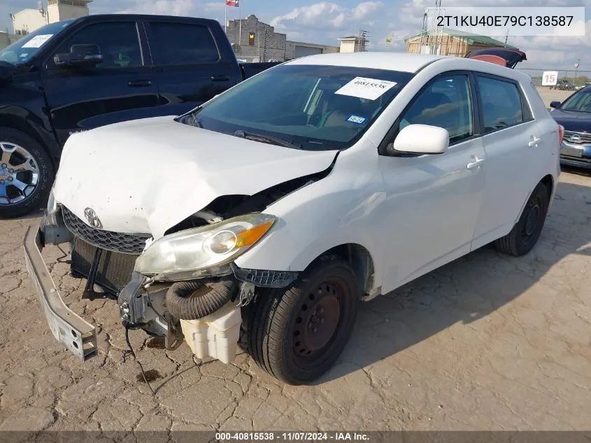 2009 Toyota Matrix VIN: 2T1KU40E79C138587 Lot: 40815538