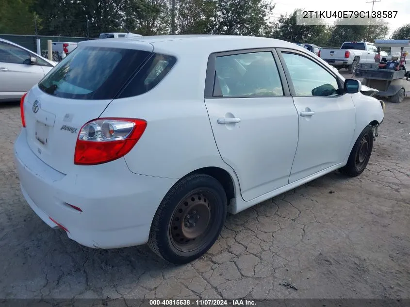 2009 Toyota Matrix VIN: 2T1KU40E79C138587 Lot: 40815538