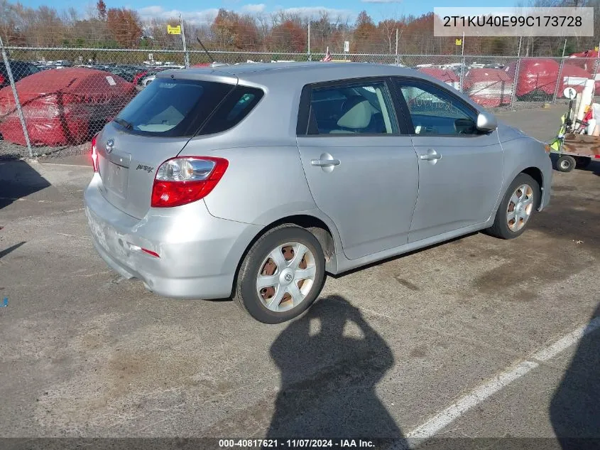 2009 Toyota Matrix VIN: 2T1KU40E99C173728 Lot: 40817621