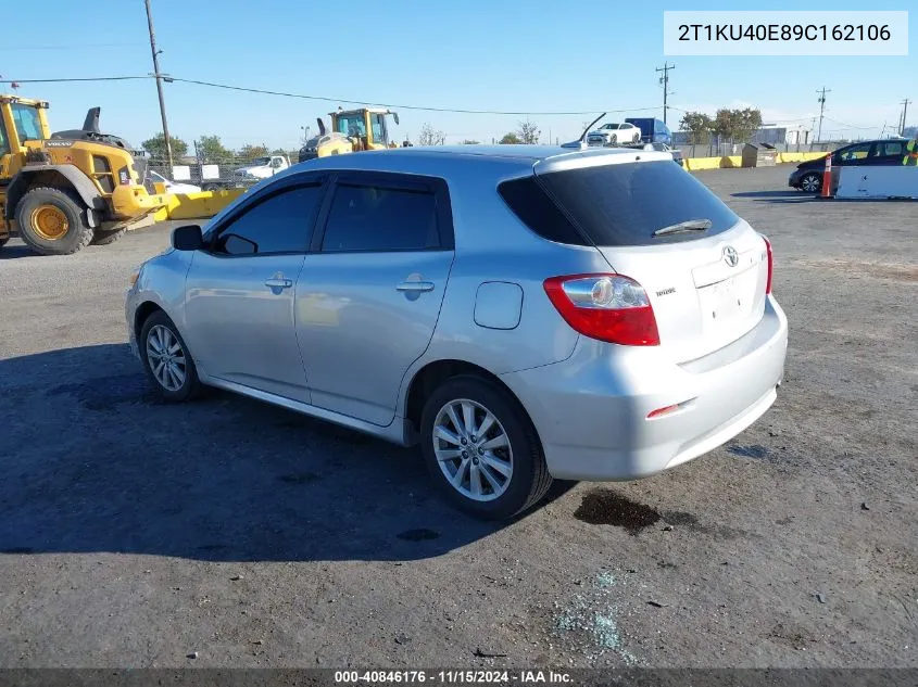 2009 Toyota Matrix VIN: 2T1KU40E89C162106 Lot: 40846176