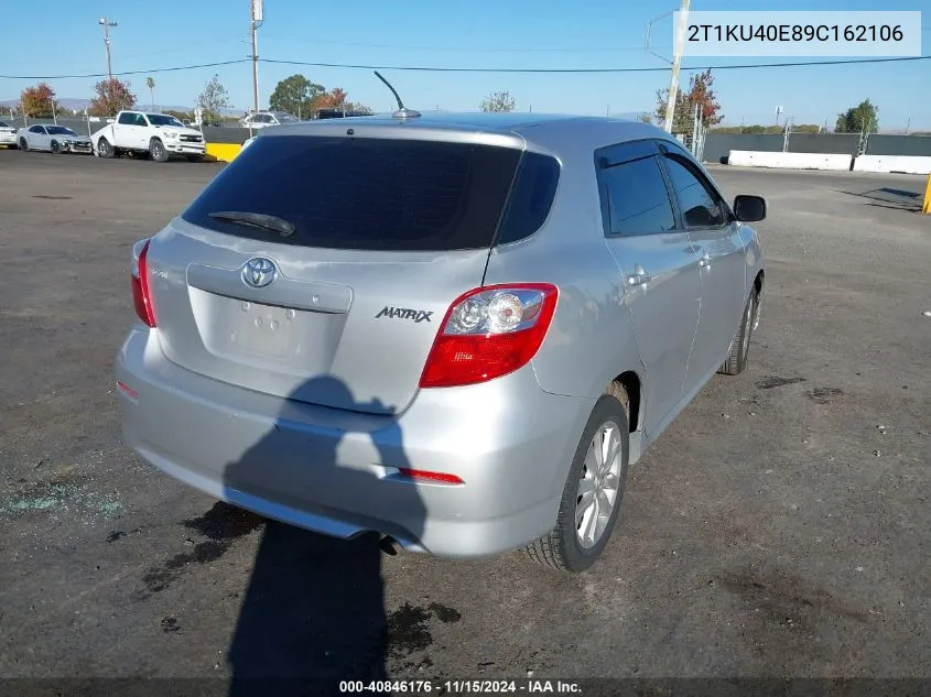 2009 Toyota Matrix VIN: 2T1KU40E89C162106 Lot: 40846176