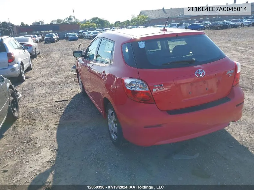 2010 Toyota Matrix VIN: 2T1KE4EE7AC045014 Lot: 12050396