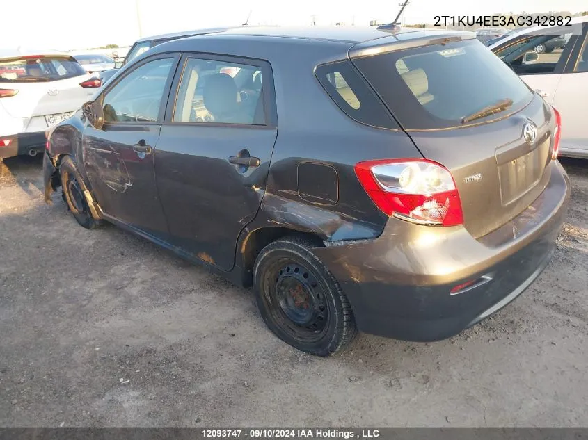 2T1KU4EE3AC342882 2010 Toyota Matrix