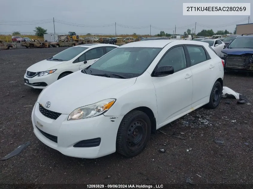 2010 Toyota Matrix Wagon VIN: 2T1KU4EE5AC280269 Lot: 12093829