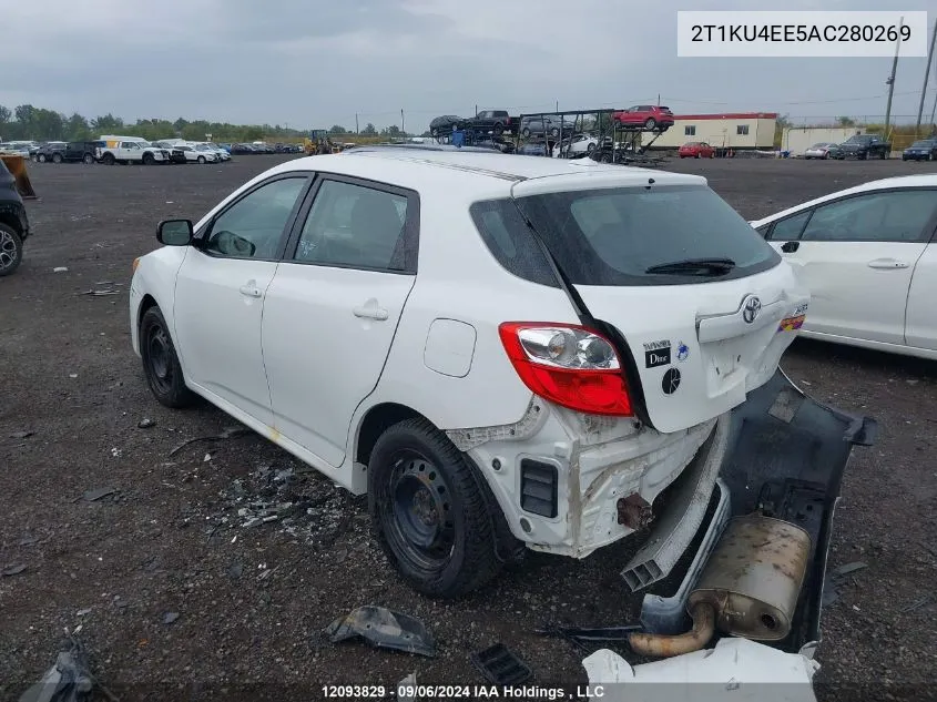 2010 Toyota Matrix Wagon VIN: 2T1KU4EE5AC280269 Lot: 12093829