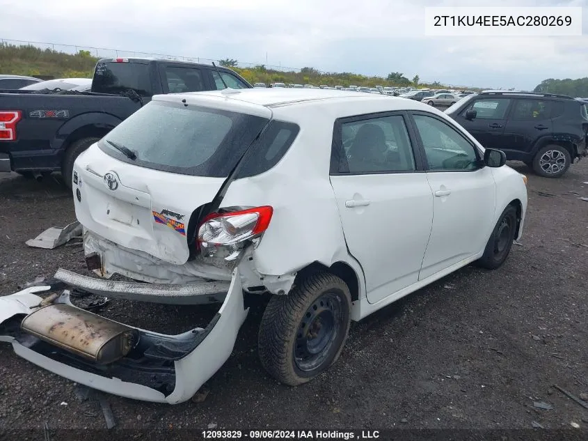 2010 Toyota Matrix Wagon VIN: 2T1KU4EE5AC280269 Lot: 12093829