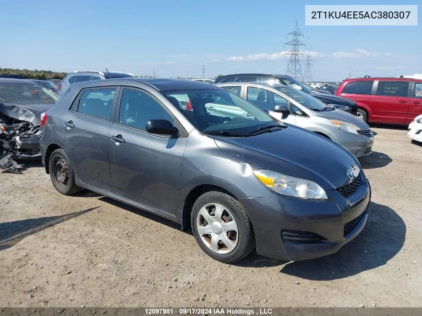 2010 Toyota Matrix VIN: 2T1KU4EE5AC380307 Lot: 12097981