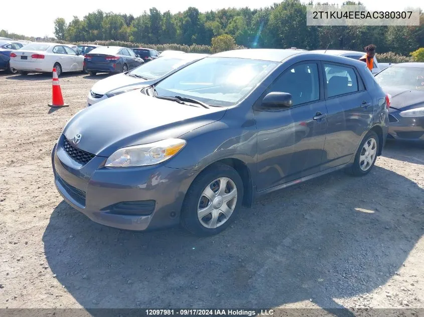 2010 Toyota Matrix VIN: 2T1KU4EE5AC380307 Lot: 12097981