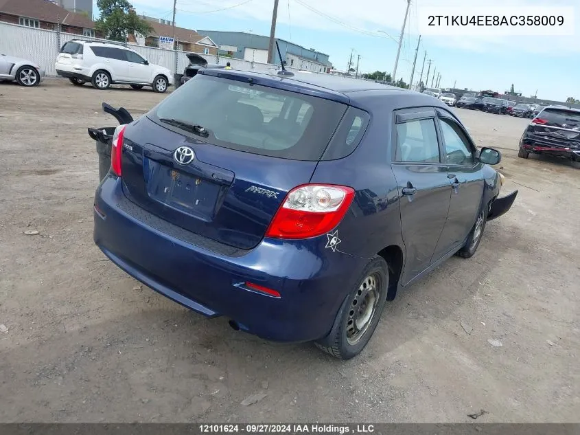 2010 Toyota Matrix VIN: 2T1KU4EE8AC358009 Lot: 12101624