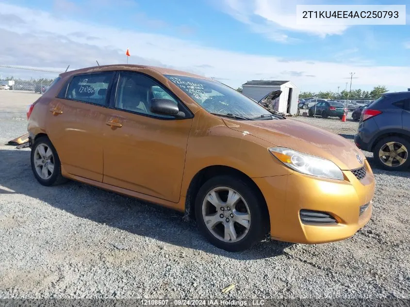 2010 Toyota Matrix Wagon VIN: 2T1KU4EE4AC250793 Lot: 12108607