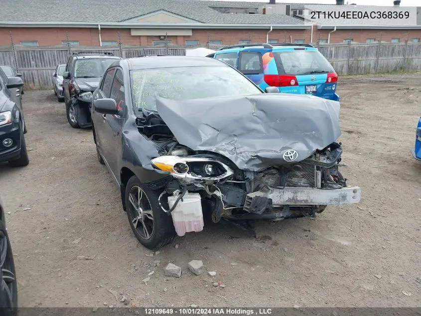 2010 Toyota Matrix VIN: 2T1KU4EE0AC368369 Lot: 12109649