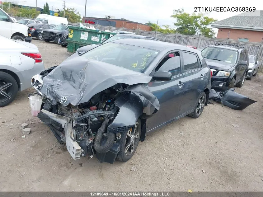 2010 Toyota Matrix VIN: 2T1KU4EE0AC368369 Lot: 12109649