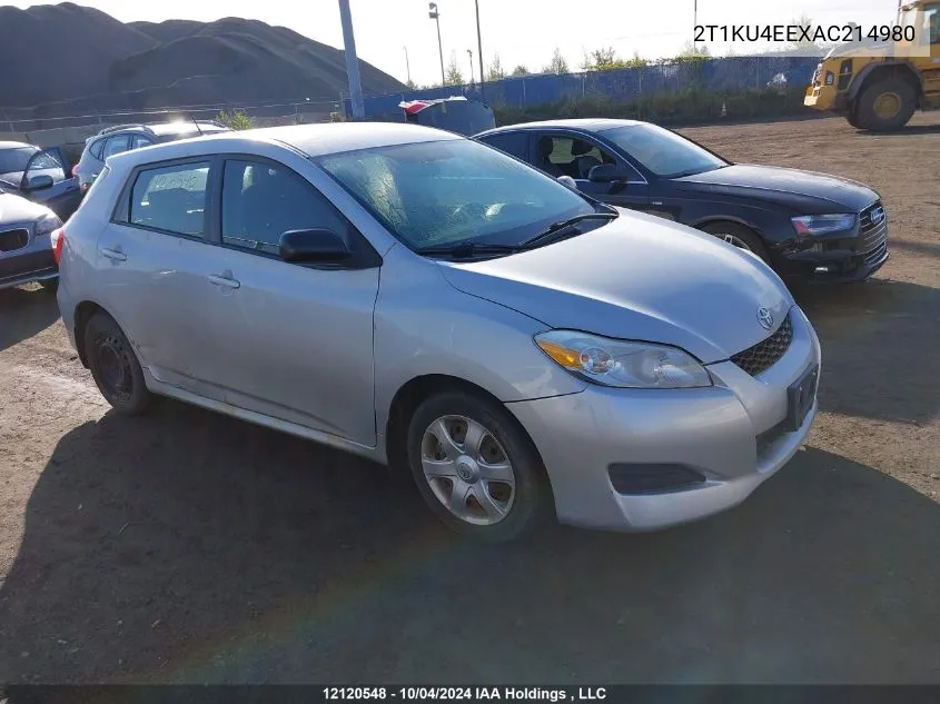 2T1KU4EEXAC214980 2010 Toyota Matrix