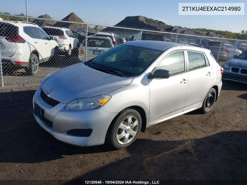 2010 Toyota Matrix VIN: 2T1KU4EEXAC214980 Lot: 12120548