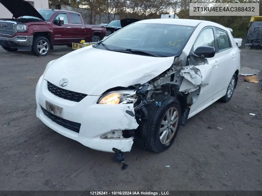 2010 Toyota Matrix Wagon VIN: 2T1KU4EE4AC388432 Lot: 12126241