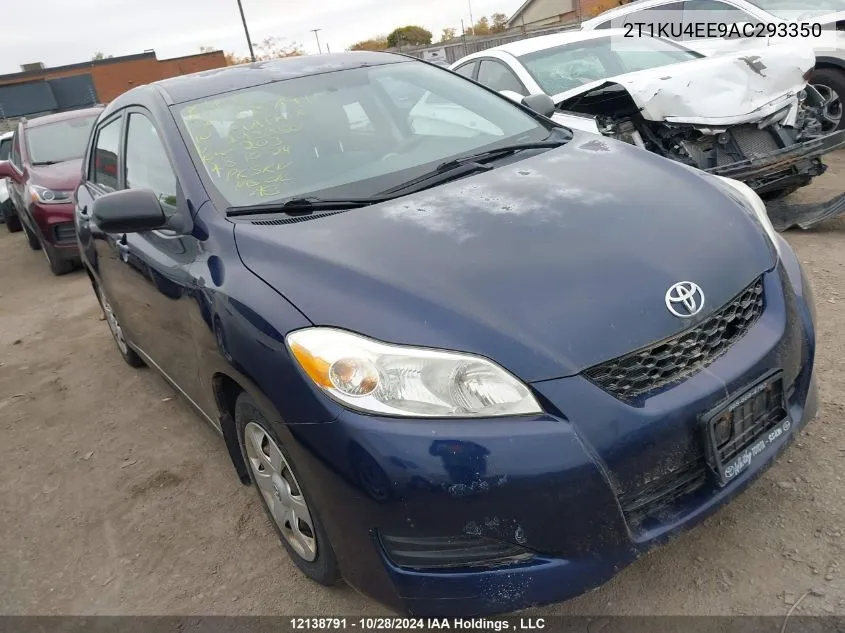 2010 Toyota Matrix VIN: 2T1KU4EE9AC293350 Lot: 12138791