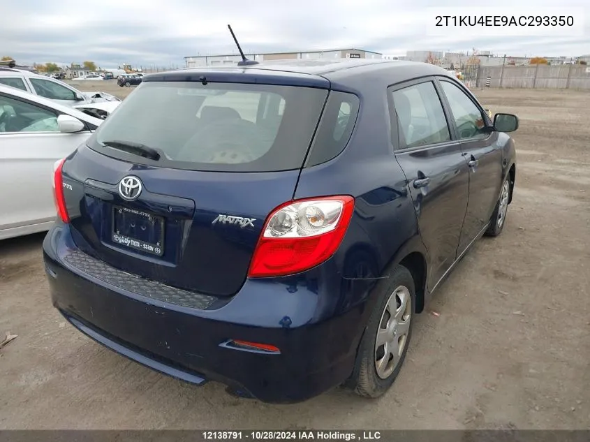 2010 Toyota Matrix VIN: 2T1KU4EE9AC293350 Lot: 12138791