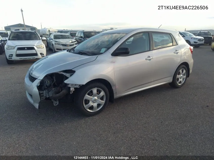 2010 Toyota Matrix VIN: 2T1KU4EE9AC226506 Lot: 12144403