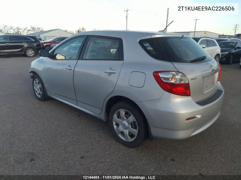 2010 Toyota Matrix VIN: 2T1KU4EE9AC226506 Lot: 12144403