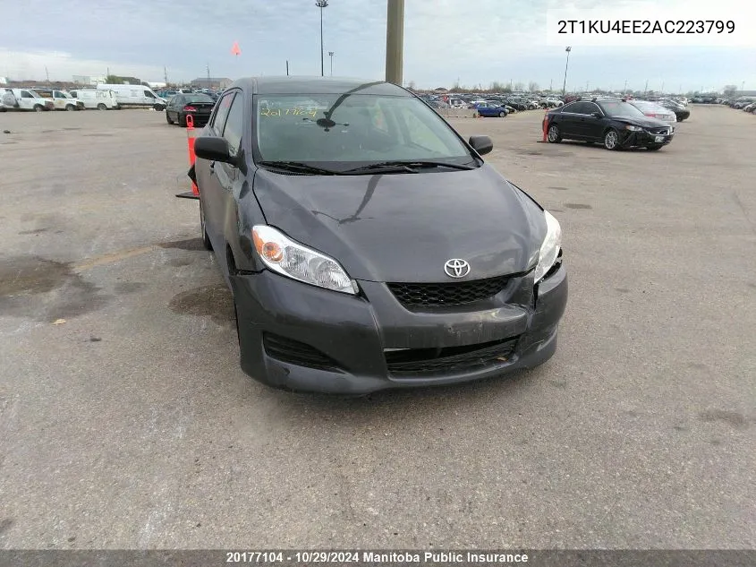 2010 Toyota Matrix VIN: 2T1KU4EE2AC223799 Lot: 20177104