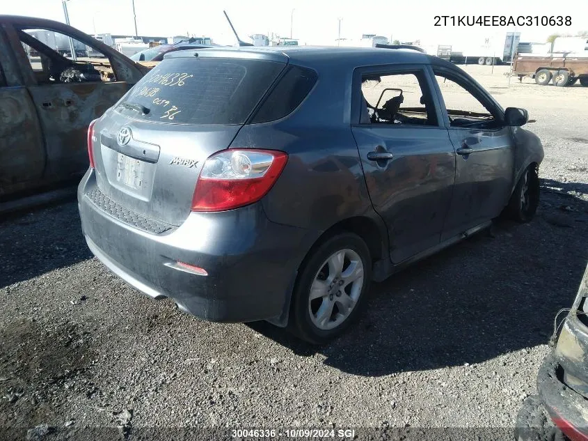 2010 Toyota Corolla Matrix VIN: 2T1KU4EE8AC310638 Lot: 30046336