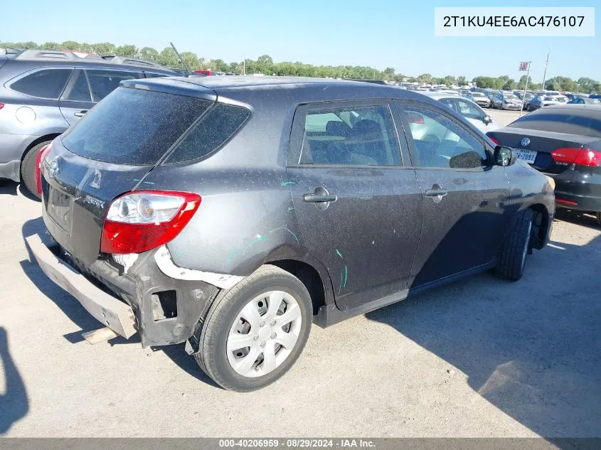 2T1KU4EE6AC476107 2010 Toyota Matrix