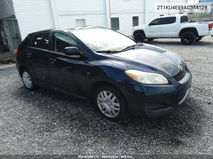 2010 Toyota Matrix VIN: 2T1KU4EE9AC354129 Lot: 40268170