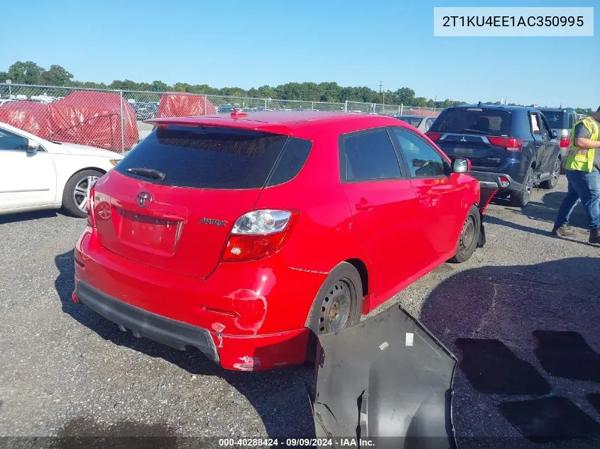 2010 Toyota Matrix VIN: 2T1KU4EE1AC350995 Lot: 40288424