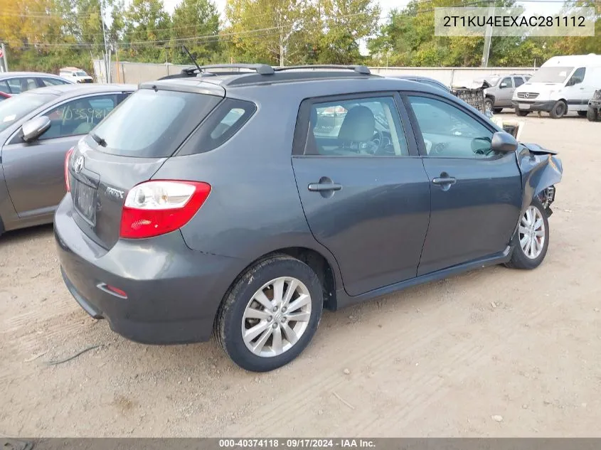 2T1KU4EEXAC281112 2010 Toyota Matrix