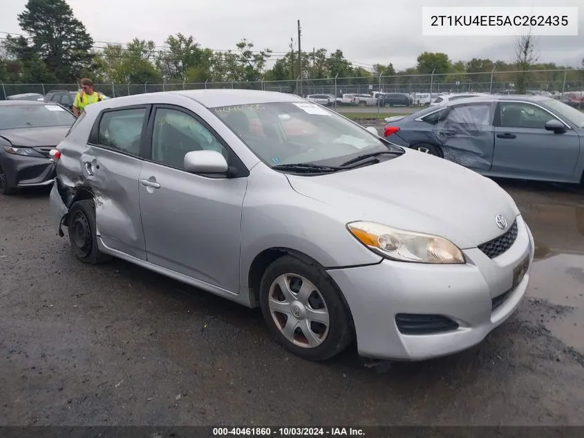 2010 Toyota Matrix VIN: 2T1KU4EE5AC262435 Lot: 40461860