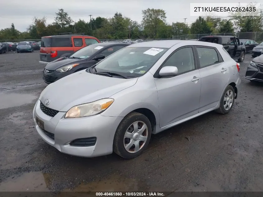 2010 Toyota Matrix VIN: 2T1KU4EE5AC262435 Lot: 40461860