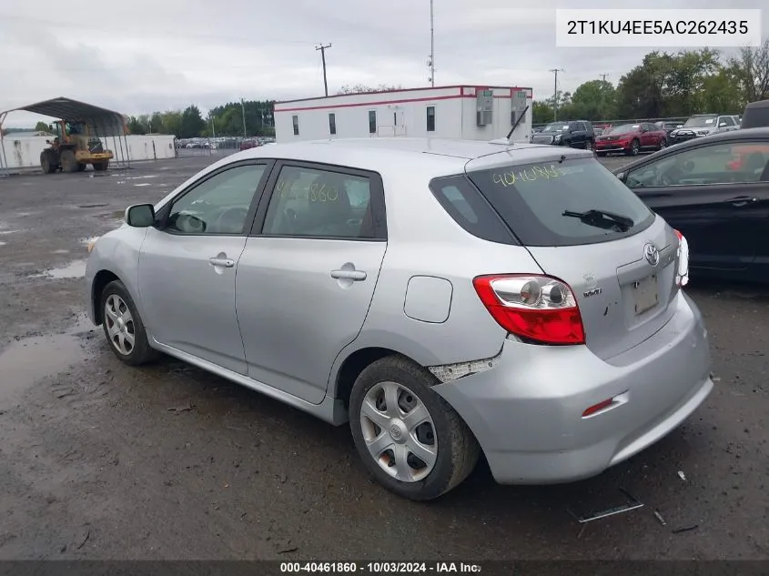 2010 Toyota Matrix VIN: 2T1KU4EE5AC262435 Lot: 40461860