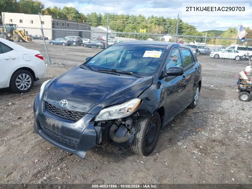 2010 Toyota Matrix VIN: 2T1KU4EE1AC290703 Lot: 40531956